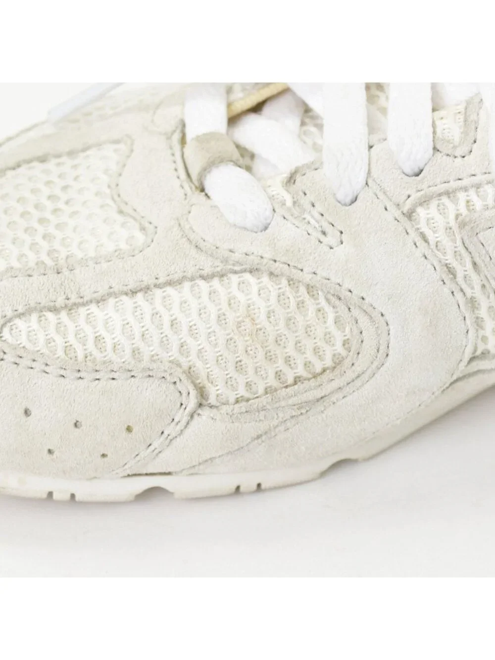 Miu Miu New Balance Suede Mesh Beige White